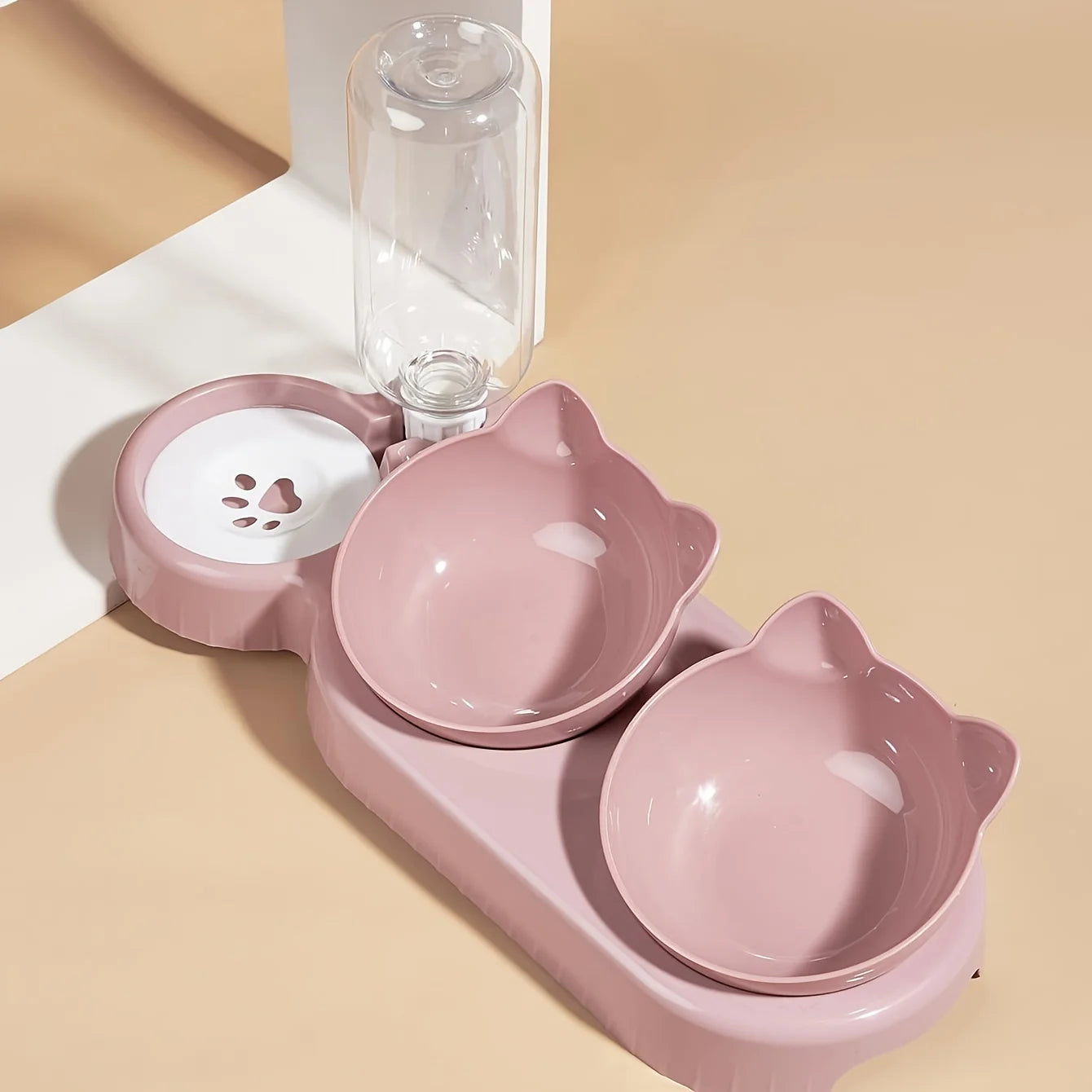 Cat Bowl With Water Feeder