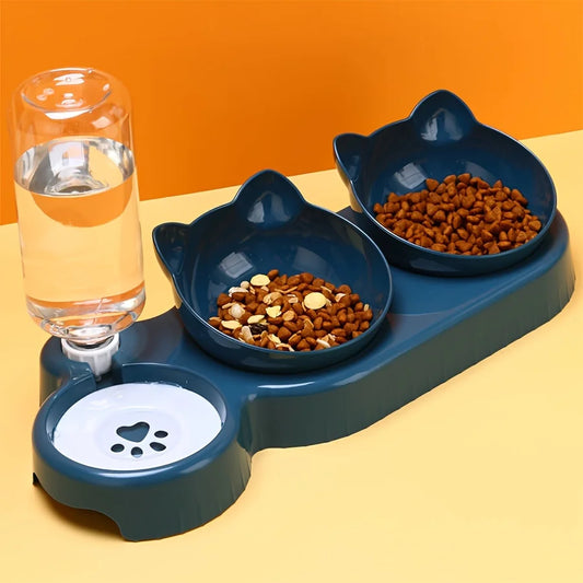 Cat Bowl With Water Feeder